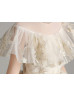 Beaded Lace Tulle Adorable Flower Girl Dress